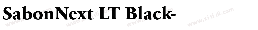 SabonNext LT Black字体转换